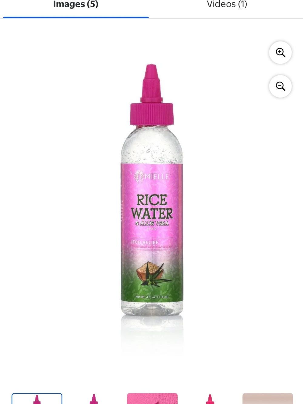 Mielle Rice Water & Aloe Vera Hair Treatment - Pink